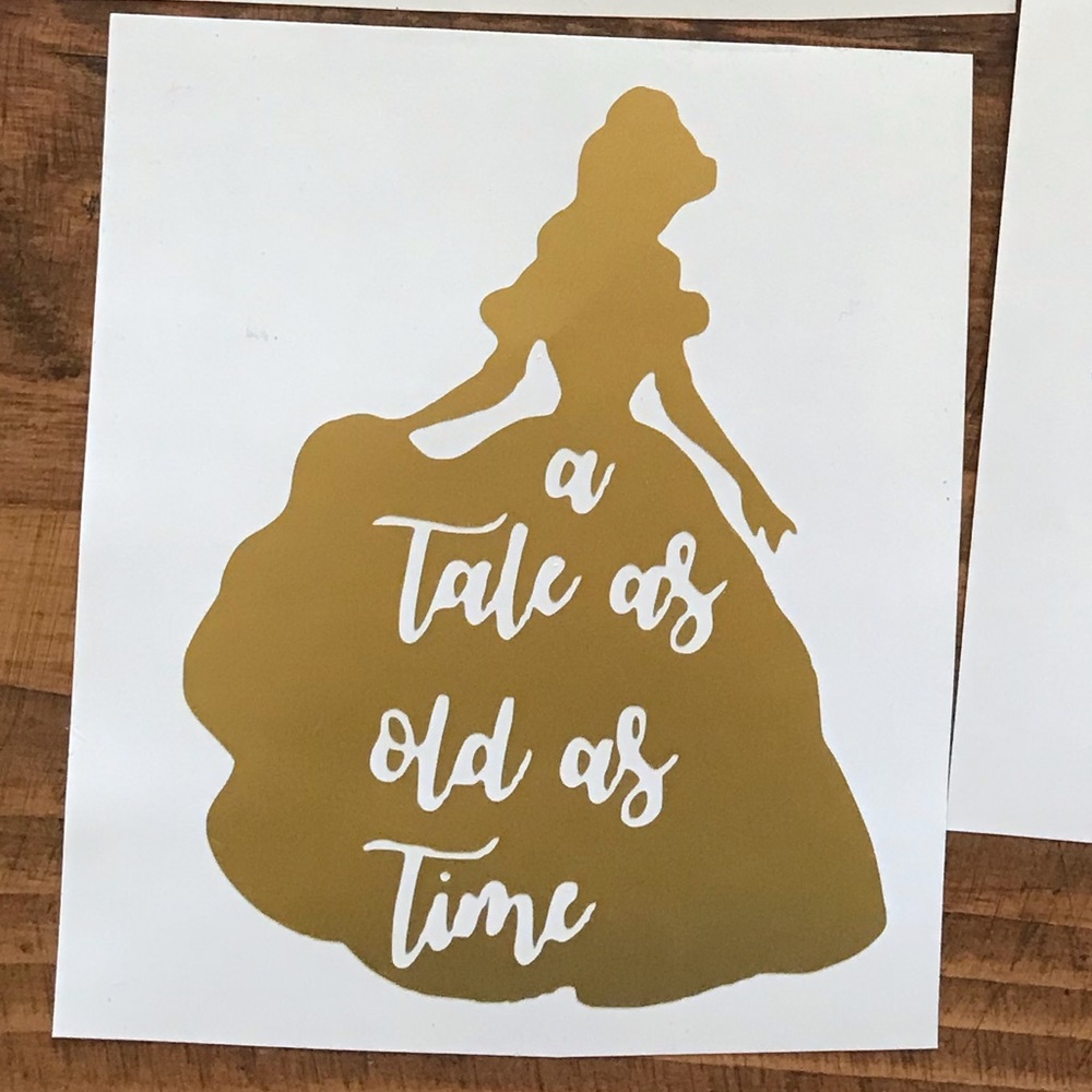 Beauty and the beast decal